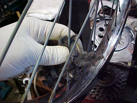 The spokes need cleaning!